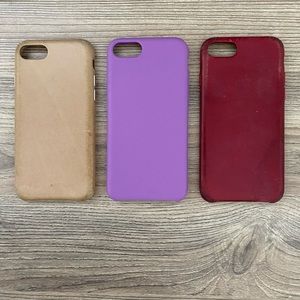 3 Apple & Heyday iPhone 7 cases ♥️💜💛